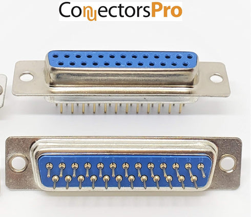 Pc Accessories - Connectors Pro 10-Pack DB25 DIP Straight Pin PCB Mount D-Sub DP25 F Connector, 25 Pins Female 10 Packs for PC Board Mounting...