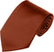 Solid Cinnamon Color Standard Men's Necktie...
