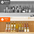 Lifewit Plastic 3-Tier Spice Rack, Clear Spice Organization for Cabinet, Counter, Organizer Shelf for Condiment, Seasoning, Syrup,Liquor, Medicine...