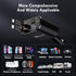Retractable Car Charger,66W 4 in 1 Super Fast Charge Car Phone Charger,Retractable Cables (31.5 inch) and 2 USB Ports Car Charger Adapter for iPho...