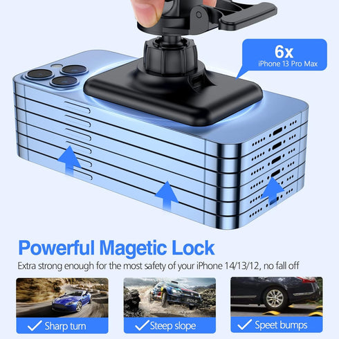 for MagSafe Car Mount Charger for iPhone 15, 15W Fast Charging, for Magsafe Car Charger, Powerful Magnetic Wireless Car Charger Air Vent Phone Hol...