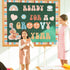 ZOiiWA Groovy Retro Bulletin Board Decoration Groovy Hippie Classroom Decoration Set Boho Ready for A Groovy Year Hippie Bulletin Board Kit School...