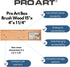 PRO ART Wood Brush Box 15"x 4"x 1.25"...
