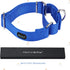 Martingale Dog Collar Nylon Adjustable and Safety Training Colourful Comfortable Metal Buckle Pet Collars for Small Medium and Large Dogs(Royal Bl...