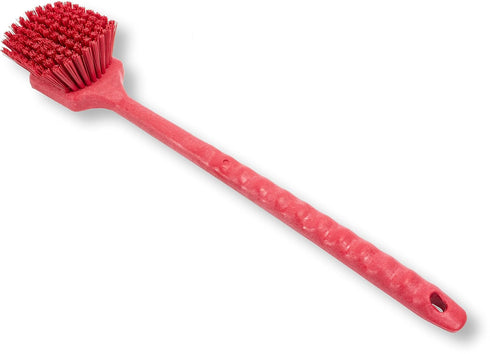SPARTA 40501EC05 Plastic Large Scrub Brush, Kitchen Brush, Utility Brush With Long Handle For Cleaning, 20 Inches, Red...
