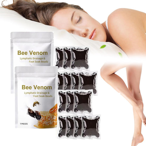 Bee Venom Foot Soak (2 Pack), Bee Venom Lymphatic Drainage Foot Soak, De Tox Foot Soak Beads...