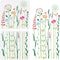 BENECREAT 2Pcs Wildflower Stencils, 12x12inch Tall Flower Weeds Tree Plants PET Painting Templates Drawing Stencils for Scrapbooking, Floor Furnit...