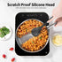 600ºF Heat Resistant Silicone Spoon: U-Taste 13.3in Solid Kitchen Cooking Spoon, Nonstick Food Grade Large & Long Soup Rubber Utensil for Mixing, ...