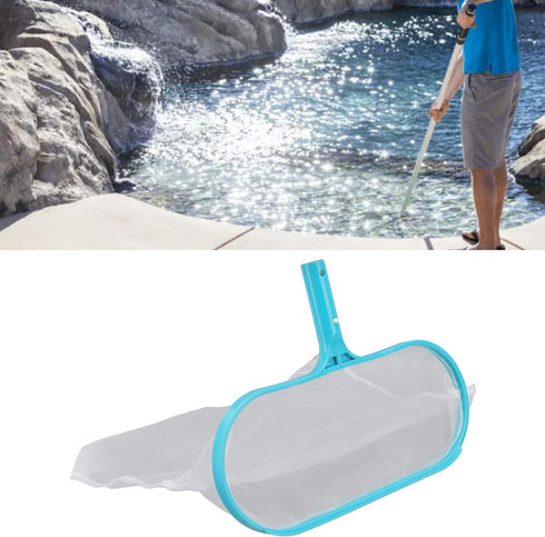 Pool Skimmer Net, Plastic Larger Capacity Pool Skimmer Professional Grade Deep Bag Pool Leaf Rake for Above Ground Inground Swimming Pools Fine Me...