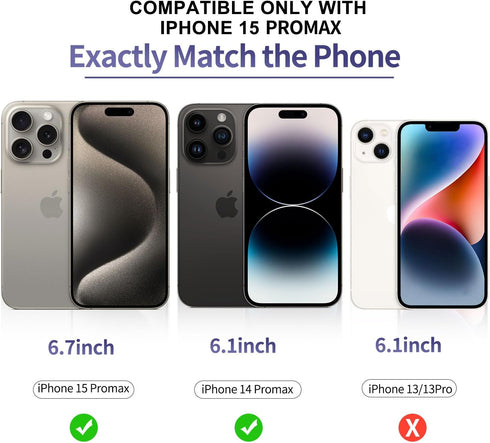 3 Pack Glass Screen Protector for iPhone 15 Pro Max (6.7"), 9HD Tempered Glass, Case Friendly, Anti Scratch Bubble Free Ultra Resistant...
