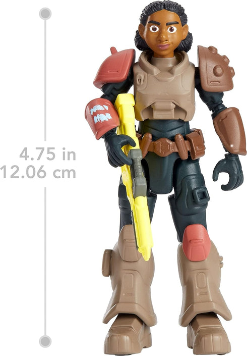 Mattel Disney and Pixar Lightyear Jr. Zap Patrol Izzy Hawthorne Action Figure, 12 Points of Articulation & Accessories, 5-in Scale...