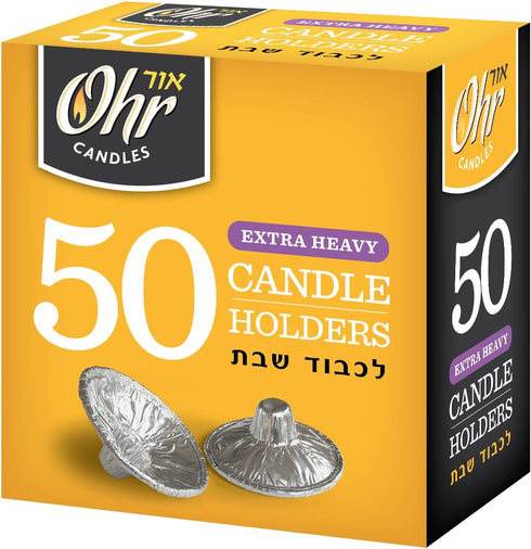 Ohr Candles Extra Heavy Disposable Aluminium Foil Candle Holder, Drip Cup Bobeches - 1 Pack - 50 Pieces...