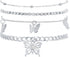 Anklet Bracelets For Women Dainty Multilayer Sparkle Anklet Foot Chain For Women Teen Girls Party Summer Beach Jewelry...