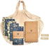 4-Pack Reusable Beeswax Wraps with Produce Bag & 2 Beeswax Bars...