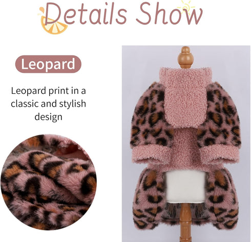 Dog Dresses for Small Dogs Girl Winter Puppy Sweater Dress Warm Pet Clothes Outfit Chihuahua Yorkie Teacup Cold Weather Dog Coat Cute Cats Apparel...