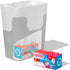 Trash Bags - Small Garbage Bags, Clear Trash Can Liners for Bathroom Bins, Bedroom, Office & Kitchen Waste, Multi-Purpose Household Wastebasket Cl...