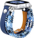 fastgo Bracelet Band Leather Compatible with Apple Watch 38mm 40mm 41mm Women, Dressy Fancy Elastic Beaded Jewelry Strap for Iwatch SE& Series 9 U...