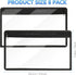 8 Pieces Clear Zipper Pouches Pencil Pouches PVC Makeup Pouch Envelopes Folder Storage Multi purpose Pouch Document File Organization Bags, Office...