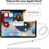 Jiunai 2 Pack USB-C to Pencil (1st Generation) Adapters for Apple Pencil 1st Gen, Female & Male USB C to Female Lightning Connector Charger compat...
