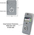 RFID Card Holder & Ring Stand for iPhone, Android, All Smartphones - Light Grey...