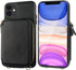 Bocasal RFID Blocking Wallet Case for iPhone 11, Adjustable Crossbody Zipper Purse Case Card Holder with Kickstand Detachable Wrist Strap, PU Leat...