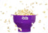 The Original Proper Popper Microwave Popcorn Popper, Silicone Popcorn Maker, Collapsible Bowl BPA Free & Dishwasher Safe - (Purple)...