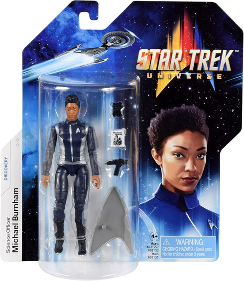 Star Trek Playmates Toys Universe: 5" Science Officer Michael Burnham Discovery Action Figure with Accessories, Multi...