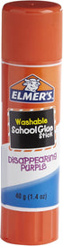 Elmer's Disappearing Purple School Glue Sticks, Washable, Jumbo Size, 40 Grams, 3 Count...