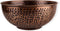 GoCraft Antique Copper Mixing Bowl with Hammered Finish for Salad, Egg Beating, Decorative & Kitchen Serving Purposes - 7.5" (Antique Finish)...