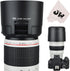 JW LH-83D BLACK Reversible Lens Hood For CANON EF 100-400mm f/4.5-5.6L IS II USM Lens w/ CPL ND Filter Adjustment Window replaces Canon ET-83D + J...