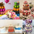 6 Tier Macaron Tower Stand for Wedding Birthday Party,Plastic Display Stand for Cupcake Cake2...