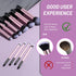 BS-MALL Makeup Brushes 16 Pcs Purple Short Handle Travel Makeup Brus Set with 1 Triangle Puff (Purple)…...