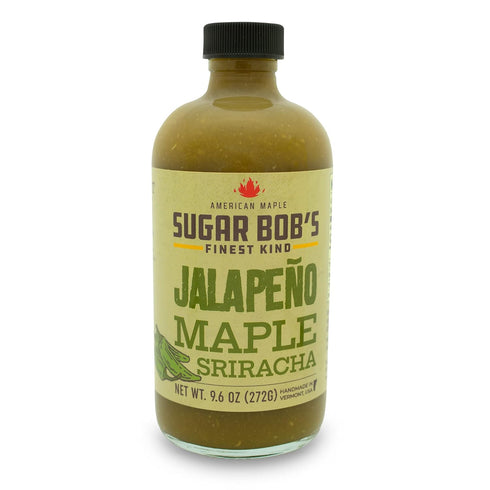 Sugar Bob’s Finest Kind - Jalapeno Maple Sriracha Hot Sauce, Garlic Sriracha Sauce with Fresh Jalapeno Peppers, Net Weight 9.6 oz...