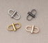 4 Pcs Adjustable Metal Buckles Strap Shorten Clasps Chain Replacement Buckle for Bag...