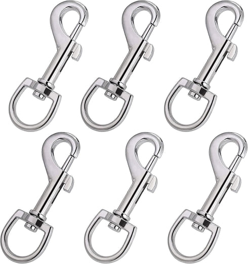 Swivel Snap Hooks, Hanlongyu Metal Heavy Duty Dog Leash Clasp Stainless Steel, Multipurpose Keychain Clip Spring Pet Buckle for Linking Dog Leash ...
