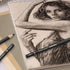 Professional Charcoal Pencils Drawing Set - 10 Pieces Super Soft, Soft, Medium & Hard Charcoal Pencils for Drawing, Sketching, Shading, Beginners ...