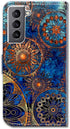 Case for Galaxy S21 Plus 5G, Gorgeous Colours Circle Mandala Leather Flip Phone Case Wallet Cover with Card Slot Holder Kickstand for Samsung Gala...