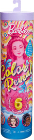 Barbie Color Reveal Doll & Accessories with 6 Unboxing Surprises, Rainbow-Inspired Series with Color-Change Bodice, 1960s Theme...