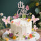 ALISSAR New Double Sided Rose Gold Butterfly Baby Shower Cake Topper Set, It's A Girl Cake Topper and 16 Pieces Pink Butterflies Cupcake Toppers f...
