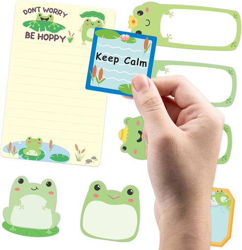 Frog Sticky Notes Set Cute Sticky Notepads 240 Sheets Book Notes Kids Office School Friends Holiday Teacher Small Gifts...