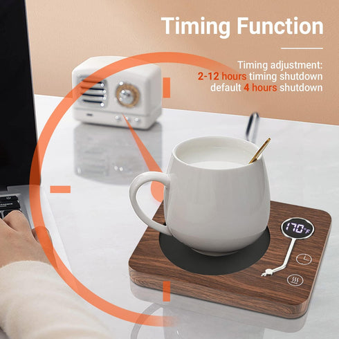 Coffee Mug Warmer, CEROBEAR Mug Warmer for Desk 3 Temperature Control 130?/150?/170?, Cup Warmer with Auto Shut Off for Coffee Milk Tea Beverage...