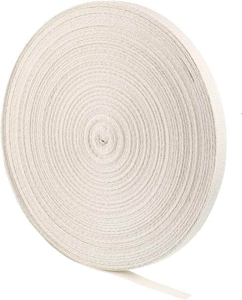 Twill Tape Ribbon Soft Natural Twill Tape Herringbone Webbing Tape Sewing Twill Ribbon for DIY Craft Making (Beige,1/2 Inch, 82 Yards)...