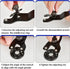5-Pack Adjustable Angle Grinder Wrench and Grinder Flange Nut Universal Adjustable Angle Grinder Wrench Angle Grinder Nut and Pin Spanner Compatib...