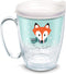 Tervis Christmas Holiday Fox Made in USA Double Walled Insulated Tumbler Travel Cup Keeps Drinks Cold & Hot, 16oz Mug, Classic...