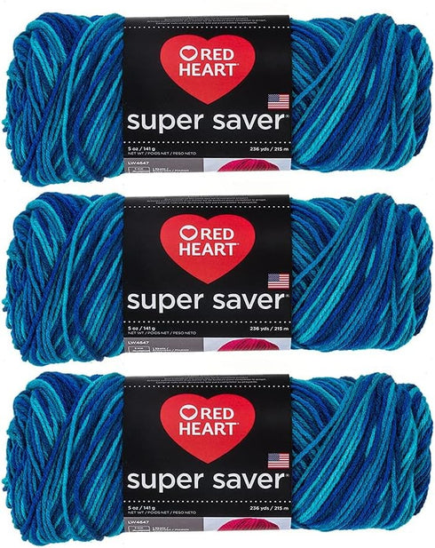 Red Heart E300-3944 Red Heart Super Saver Yarn - Macaw......