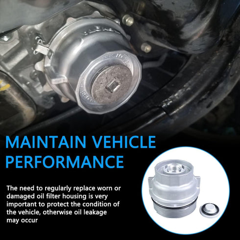 Oil Filter Housing Cap Replace 15620-31060 Compatible with Toyota Camry Avalon 4Runner Highlander Sienna Tacoma Tundra Lexus ES300h ES350 RX330 Oi...