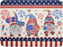 4th of July Drying Mat for Kitchen Counter 18 x 24 in - US Independence Day Patriotic Gnomes Microfiber Large Dish Drainer Mats Protector Pad for ...