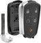 Key Fob Keyless Entry Smart Remote Shell Case & Pad fits Cadillac ATS, CT6, CTS, SRX, XT5, XTS...