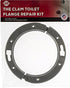 The Clam 2-Piece Toilet Flange Repair Kit, Fits 4" Drain Pipe, Easy Install, Corrosion Resistant Stainless Steel Finish, Fitted for 1/4 Inch and 5...