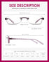 3 Pack Rimless Reading Glasses for Women Blue Light Blocking Readers Tinted Edge Spring Hinge Pattern Print Arm Eyeglasses Mix 2.00...